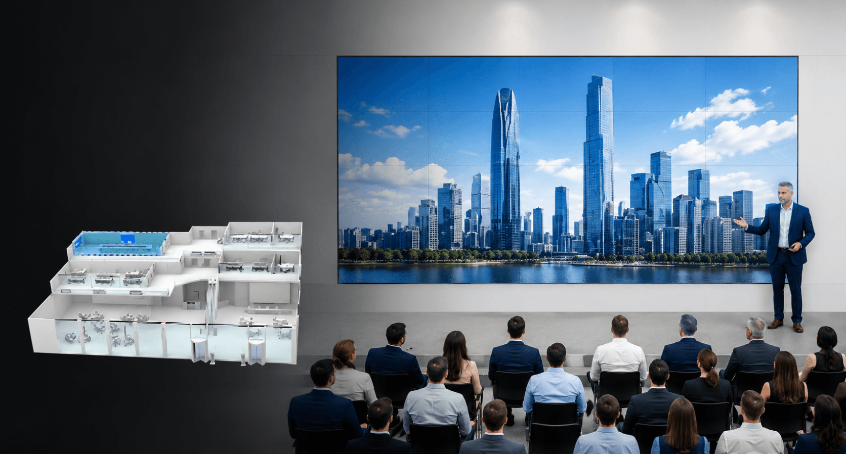 Corporate digital signage