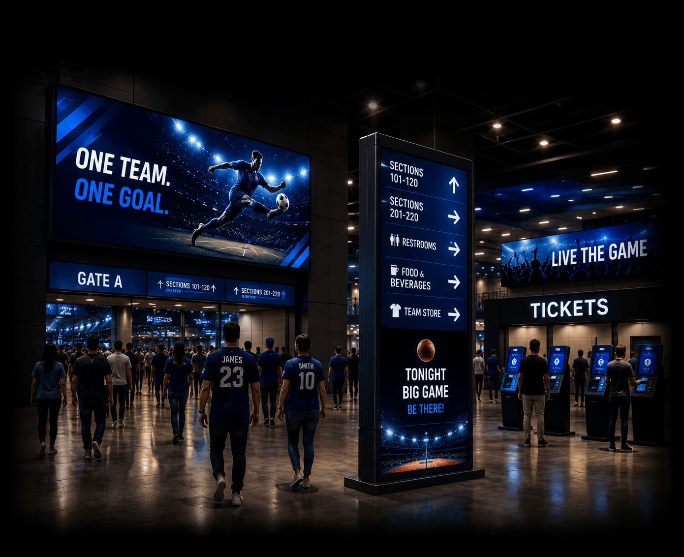 Hallway LED display