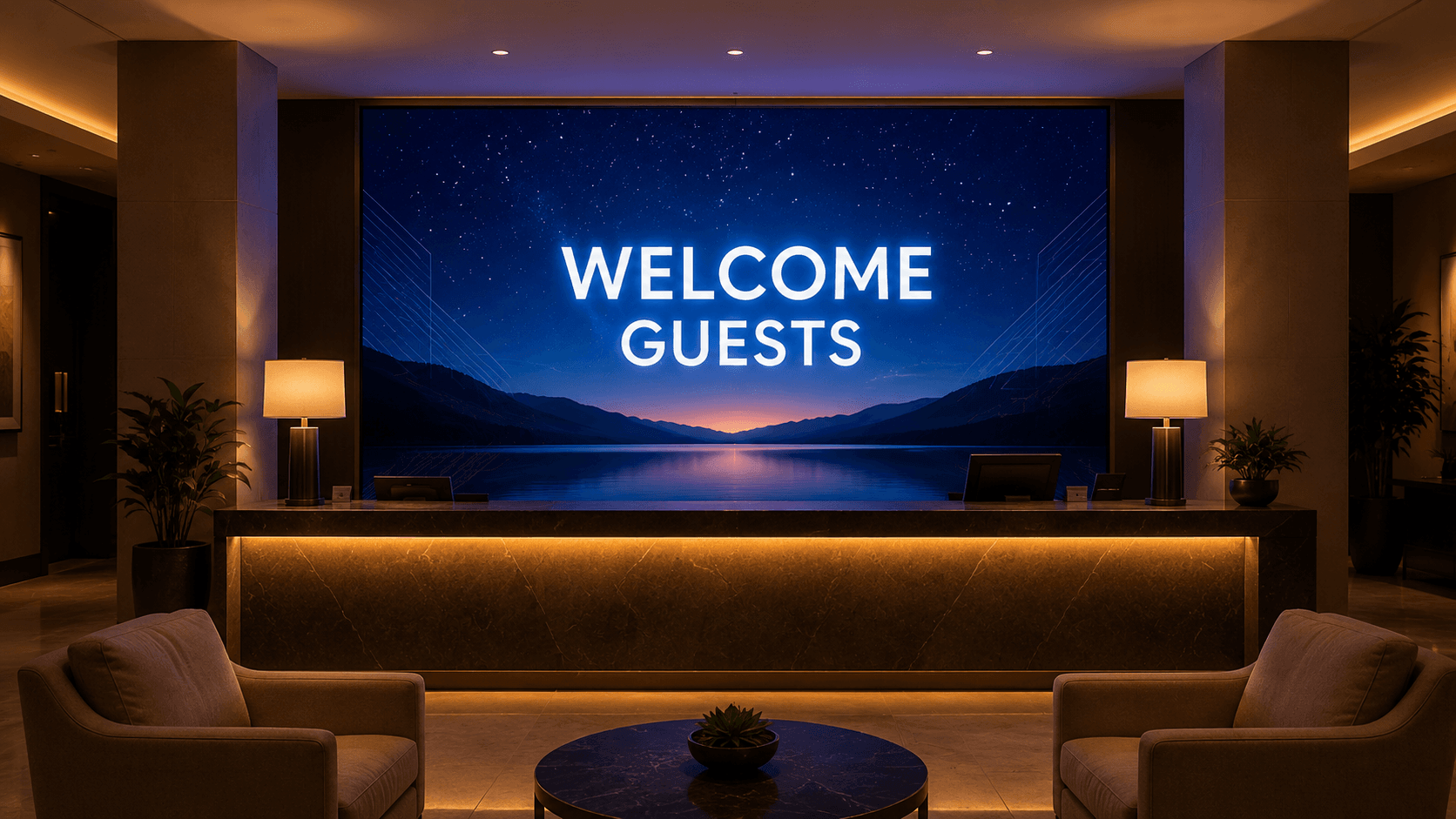 Hospitality digital signage